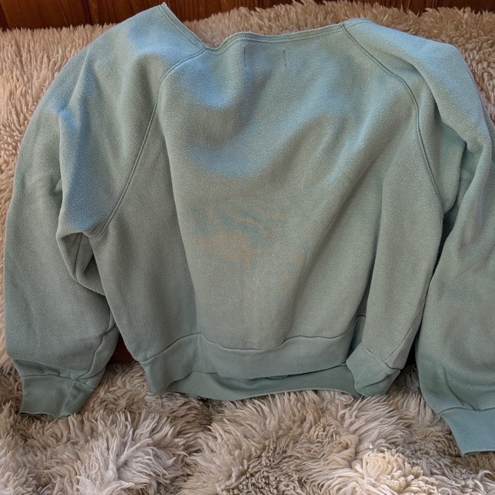 Slouchy Victoria Secret Crop Sweatshirt - Picture 3 of 3